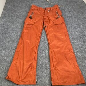 Volcom Sniper Snow Pants Orange 10K Waterproof Ski Snowboard Small H1351402